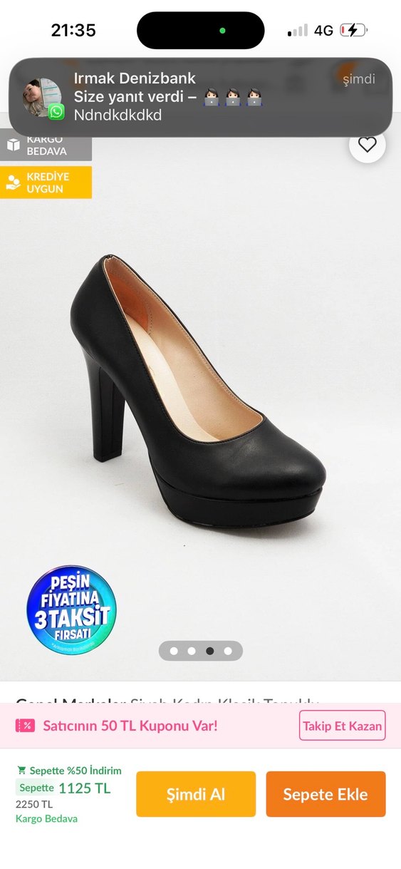 Siyah Kadın Klasik Platform Topuklu - Görsel 2