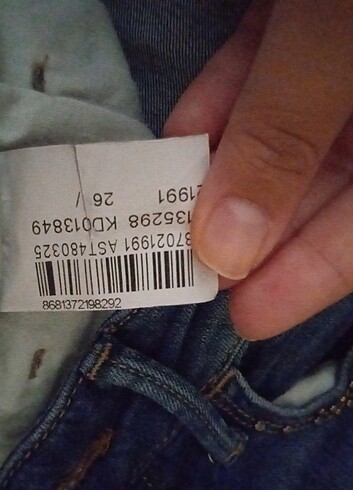27 Beden mavi Renk Mavi jeans