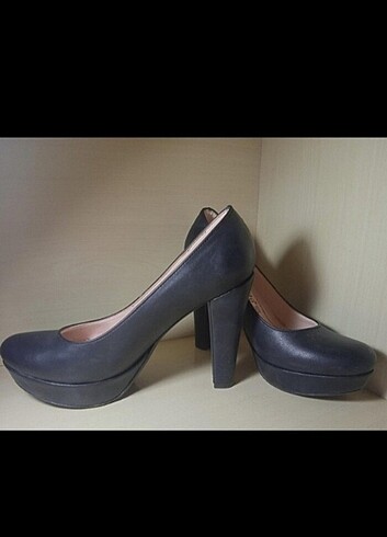 Kadın topuklu ayakkabı siyah - Görsel 5