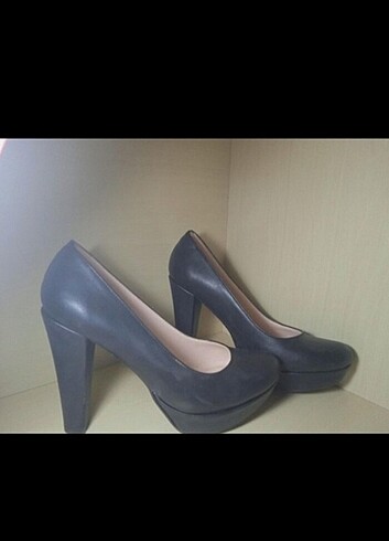 Kadın topuklu ayakkabı siyah - Görsel 7