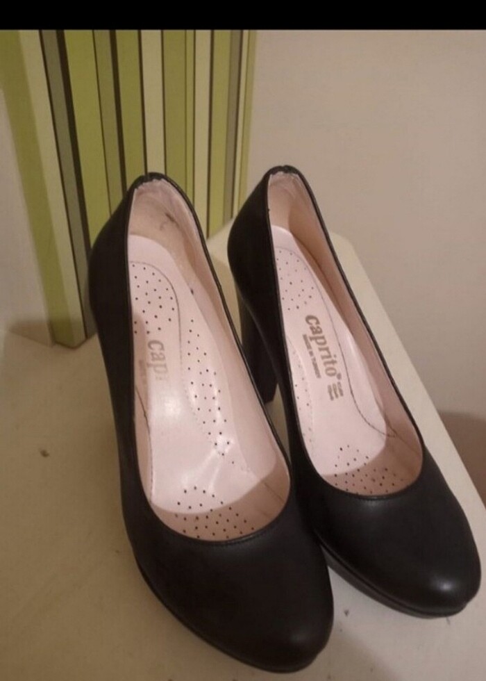 Kadın topuklu ayakkabı siyah - Görsel 2