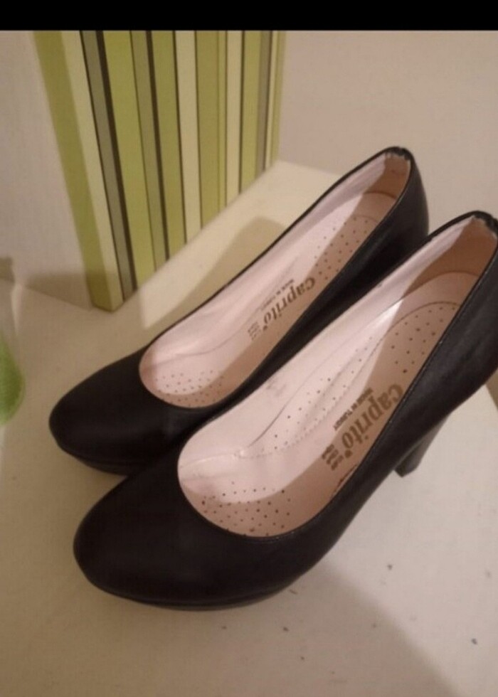 Kadın topuklu ayakkabı siyah - Görsel 4