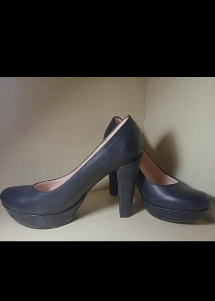 Kadın topuklu ayakkabı siyah - Görsel 5