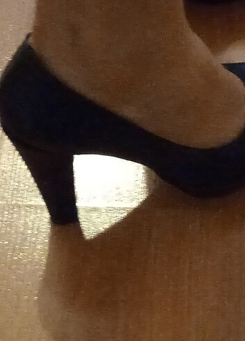 Kadın siyah topuklu ayakkabı  - Görsel 6