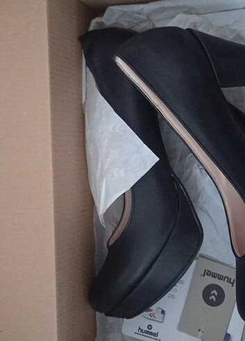 Kadın siyah topuklu ayakkabı  - Görsel 6