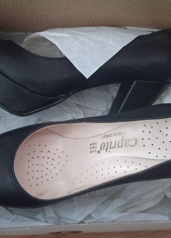 Kadın siyah topuklu ayakkabı  - Görsel 8