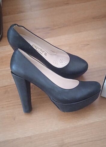 Kadın siyah topuklu ayakkabı  - Görsel 9