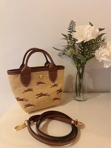 Longchamp Le Panier Pliage Kahverengi El Çantası