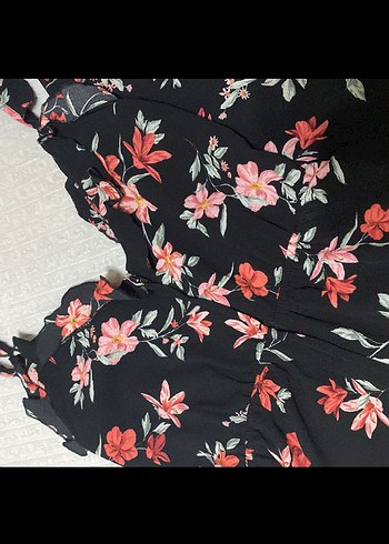 H&M Çiçek Desenli Kadın Tulum