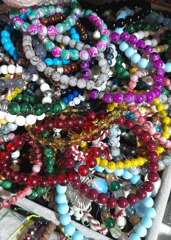 Renkli Boncuklu Kadın erkek Bileklik - Görsel 4