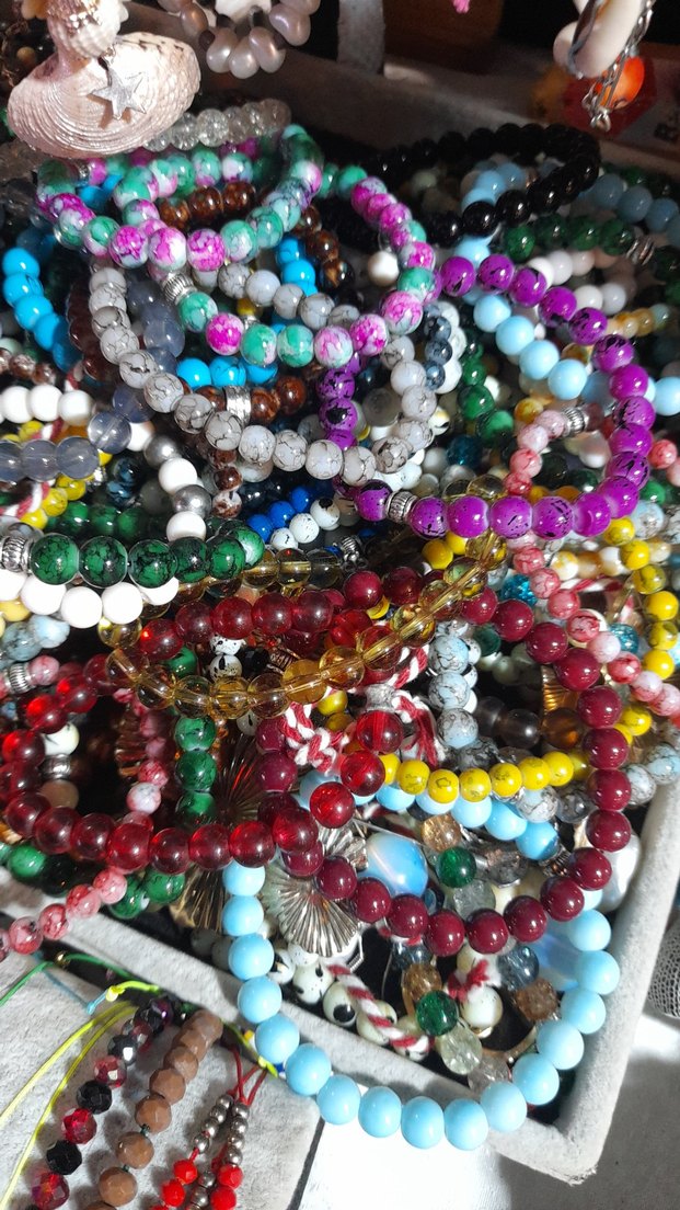 Renkli Boncuklu Kadın erkek Bileklik - Görsel 4