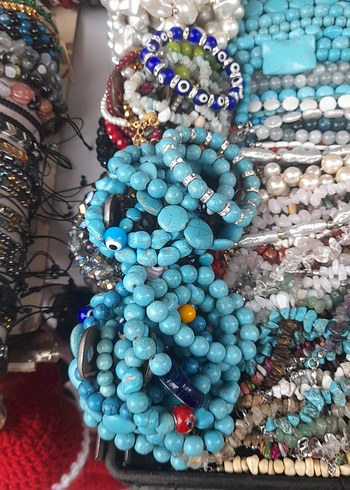 Turkuaz Boncuklu Bohem Çocuk Takıları - Görsel 2