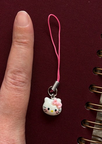 Hello kitty telefon charmı anahtarlık - Görsel 2