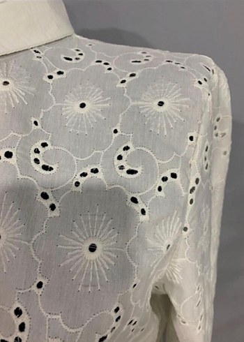 Nakışlı Fisto krem  Kadın  Gömlek - Görsel 2