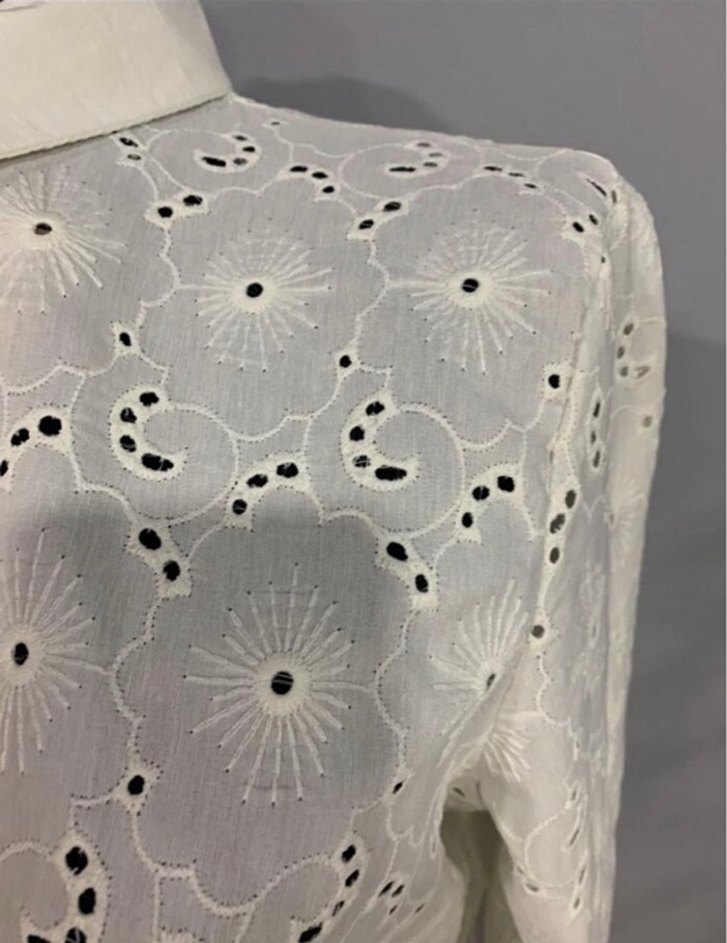 Nakışlı Fisto krem  Kadın  Gömlek - Görsel 2