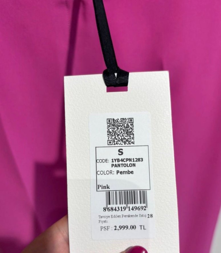 Pembe SETRE Kadın Kumaş Pantolon - Görsel 3