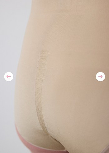 Bej Yüksek Bel PENTI Kadın İç Çamaşırı KORSE - Görsel 2