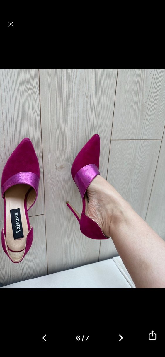 Kadın Pembe Süet Stiletto Topuklu Ayakkabı - Görsel 3