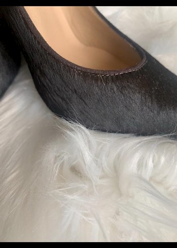 TAY TÜYÜ HAKIKI DERI ACI KAHVE STILETTO - Görsel 5