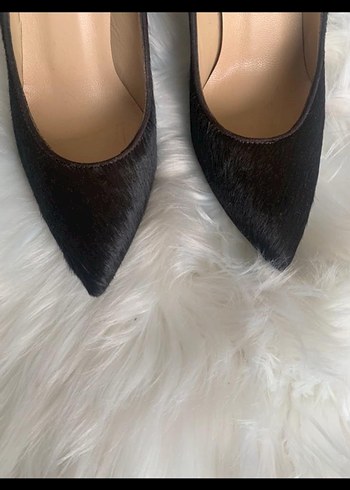 TAY TÜYÜ HAKIKI DERI ACI KAHVE STILETTO - Görsel 3