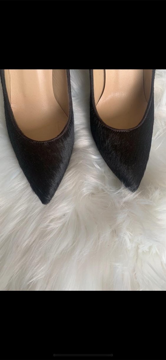 TAY TÜYÜ HAKIKI DERI ACI KAHVE STILETTO - Görsel 3