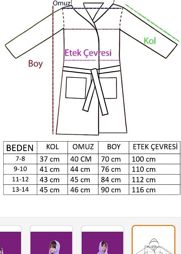 Çocuk bornozu - Görsel 2