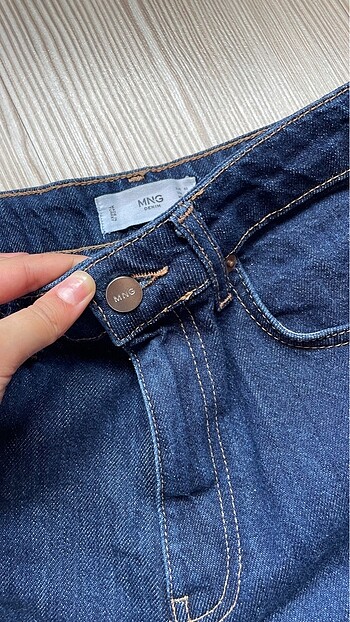 32 Beden lacivert Renk Bol paça kot pantolon