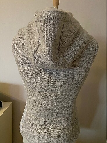 Kapüşonlu Puf yelek - Görsel 4