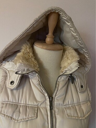 Kapüşonlu Puf yelek - Görsel 5