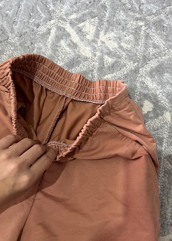 m Beden kahverengi Renk Kadın Pastel Kahverengi Yüksek Bel Mini Şort