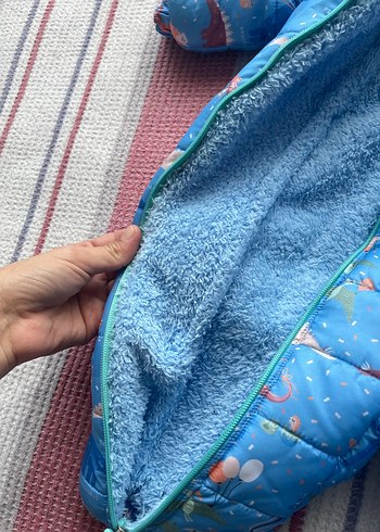 Mavi Erkek Bebek Polar Tulum - Görsel 3