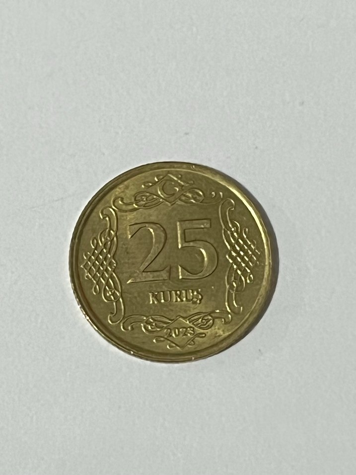 Altın Renkli 25 Kuruş - Görsel 3
