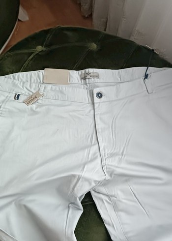 Diğer Beyaz Regular Fit Erkek Pantolon