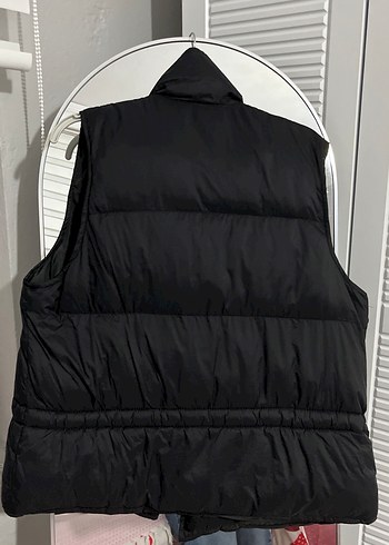 Düğmeli Siyah Kadın Midi Yelek - Görsel 3