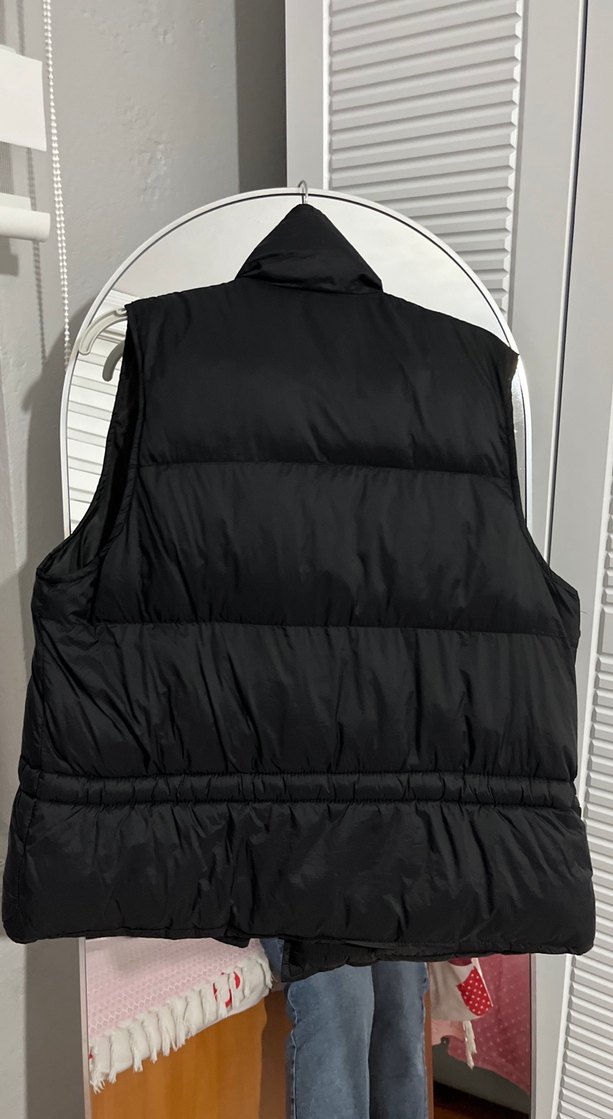 Düğmeli Siyah Kadın Midi Yelek - Görsel 3