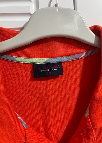 Erkek turuncumsu Polo Yaka Kısa Kollu Tişört - Görsel 2