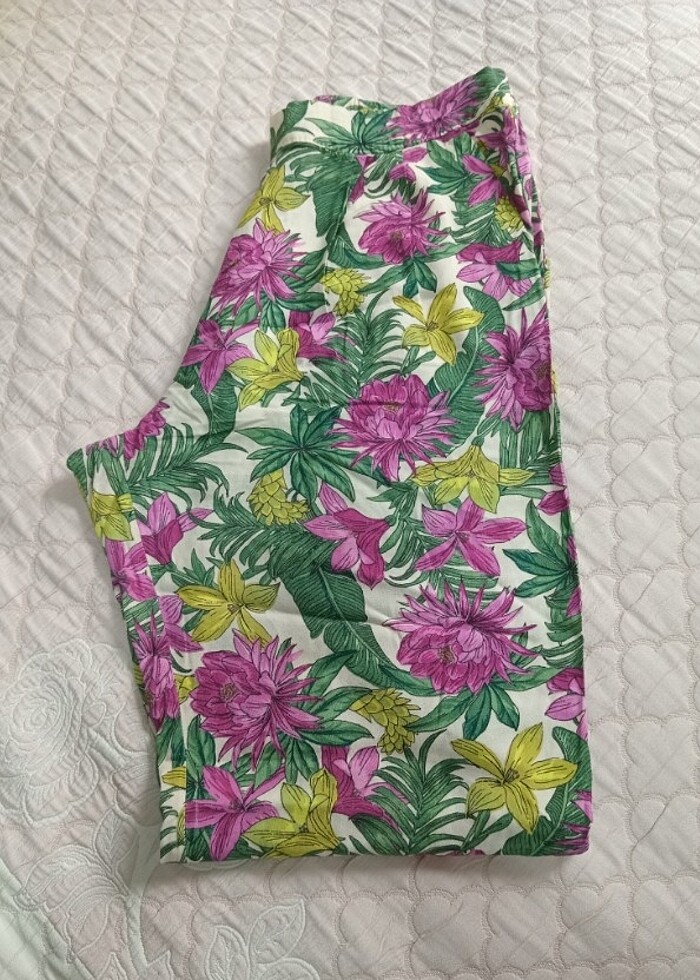 H&mM kadın yazlık efil efil pantolon - Görsel 3