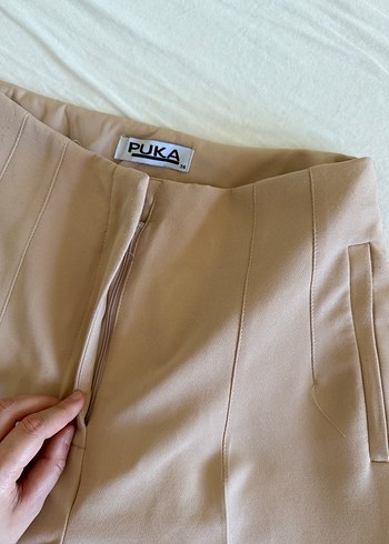 s Beden ten rengi Renk Bej Kadın Kumaş Pantolon