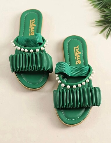 İnci detaylı sandalet - Görsel 2
