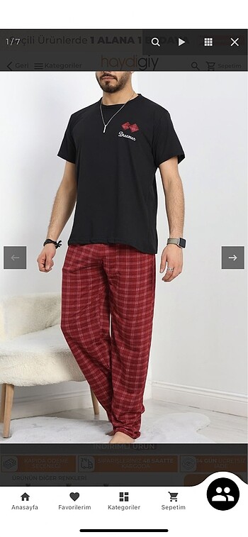 Diğer Erkek pijama takımı