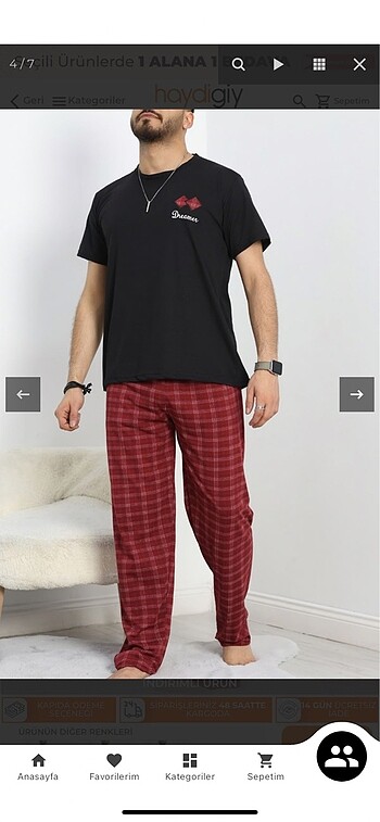 l Beden bordo Renk Erkek pijama takımı