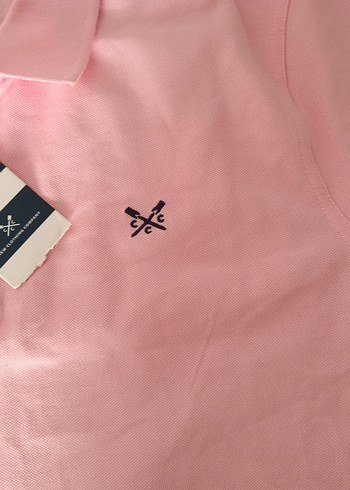 Diğer Erkek Pembe Basic Polo Tişört
