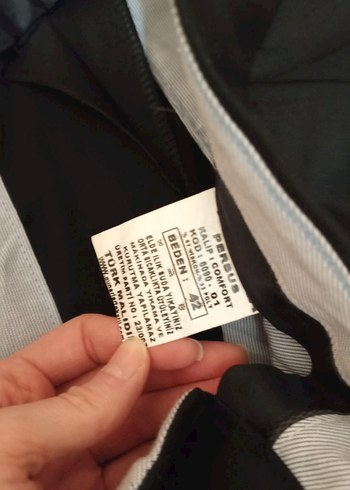 42 Beden Erkek Siyah kumas Pantolon
