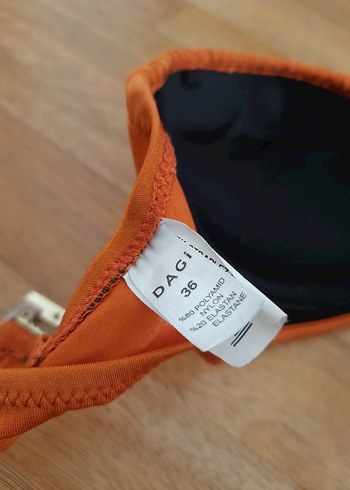 Turuncu Pileli Bohem Bikini Takımı - Görsel 3