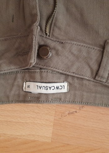 Düğmeli Hamile Mini Denim Şort sağla yesili - Görsel 2