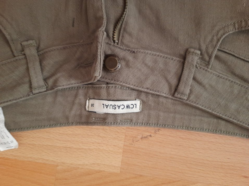 Düğmeli Hamile Mini Denim Şort sağla yesili - Görsel 2