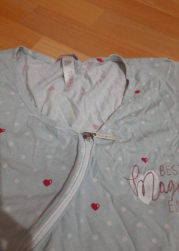 Mavi Pastel Desenli Çocuk pijamaSUWEN - Görsel 4