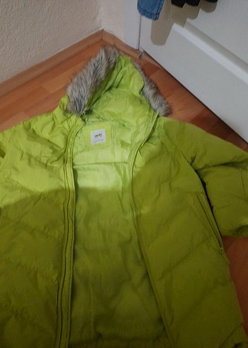 Koton Kids Yeşil Baskılı Çocuk mont - Görsel 3