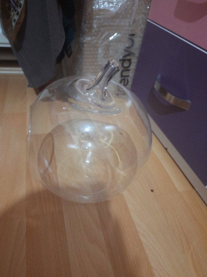 Şeffaf Küre Şeklinde Vazo - Görsel 2