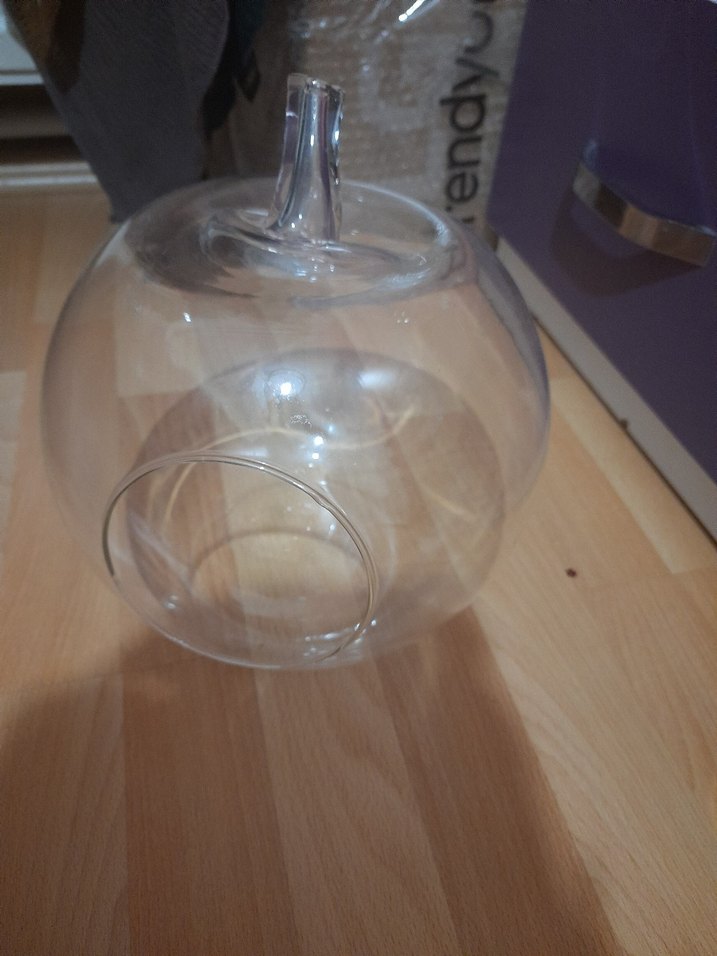 Şeffaf Küre Şeklinde Vazo - Görsel 3